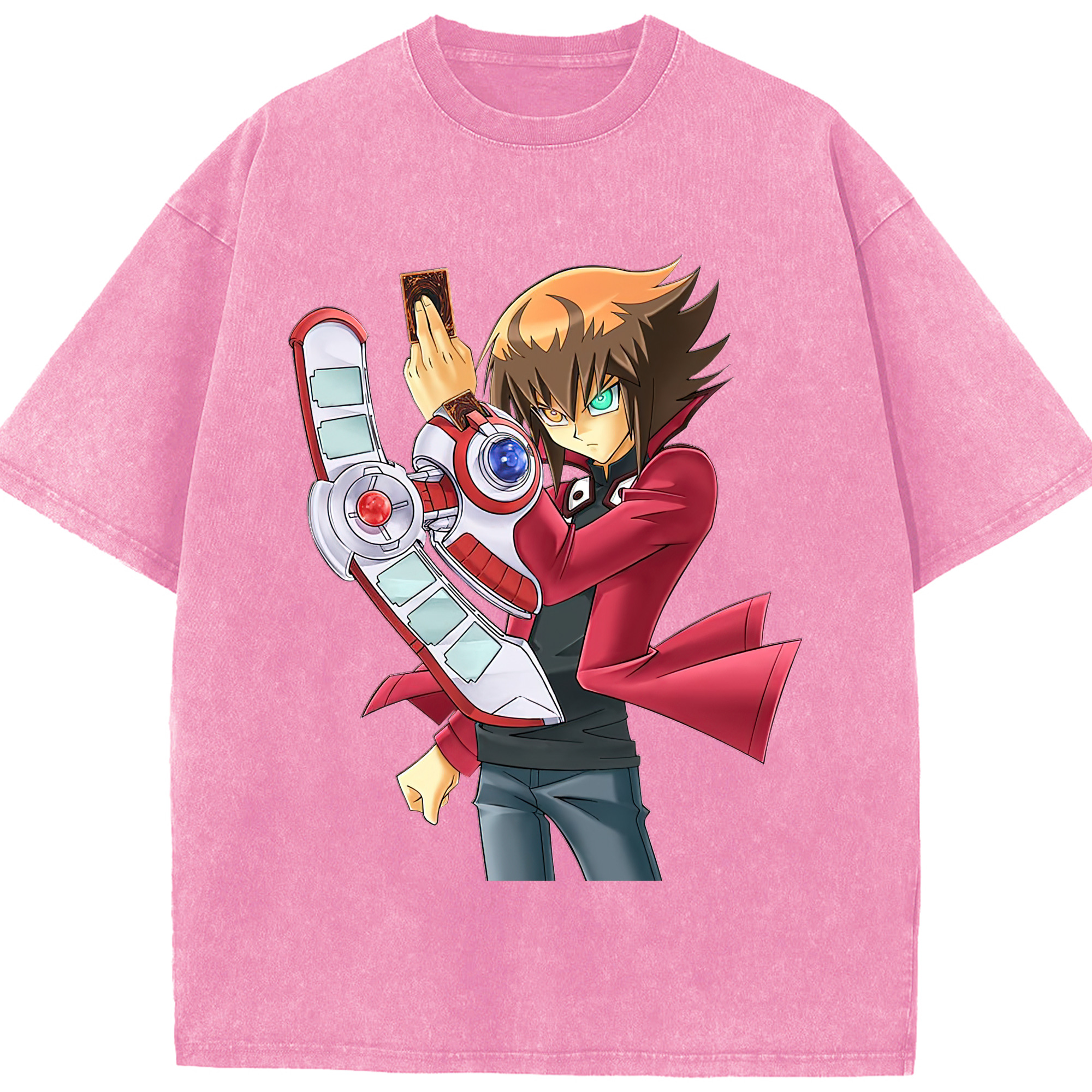 （画像用） 遊☆戯☆王 Yu-Gi-Oh! 綿100% ヴィンテージ風 半袖Tシャツ（フロントプリント）
